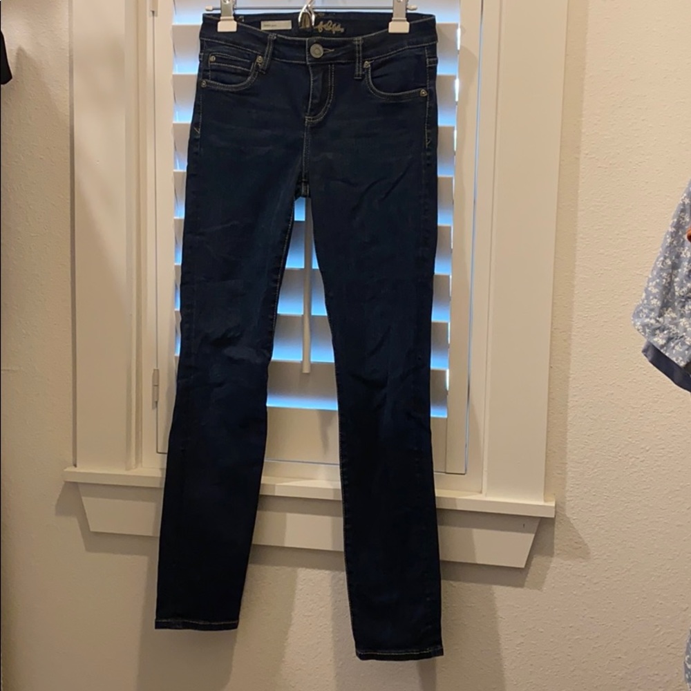 Kut from the kloth dark wash skinny jeans